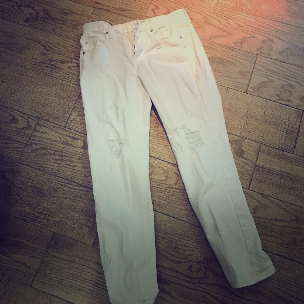 J crew white cute jeans